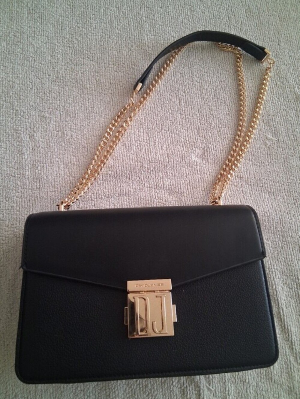 NEW David Jones Black And Gold Shoulder Bag